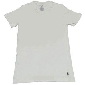 POLO Tシャツ 綿 コートン 白Tシャツ 半袖 M