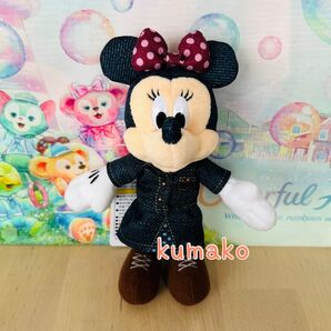 【新品タグ付】ぬいぐるみバッジ*ミニー*デニム*ウエスタンランド*ディズニーリゾート