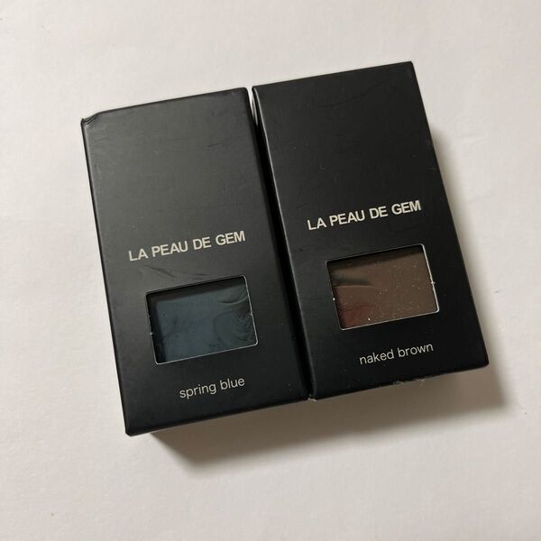 LA PEAU DE GEMラポドゥジェム ネイルポリッシュ 2個セット スプリングブルー ネイキッドブラウン マニキュア ネイル