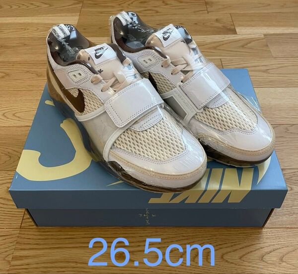 Travis Scott × Nike Zoom Field Jaxx "White and Light Chocolate"