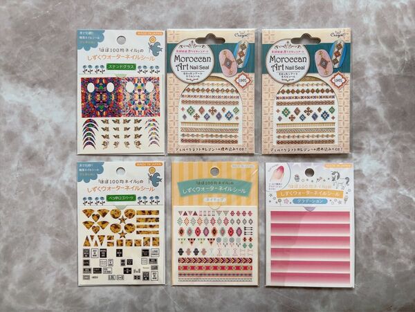 しずくウォーターネイルシール 6種類