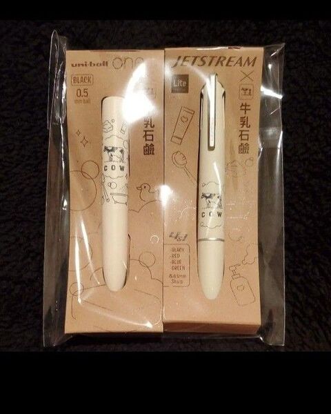 牛乳石鹸 三菱鉛筆 コラボ ジェットストリーム ユニボールワンP セット ボールペン 最後1セット