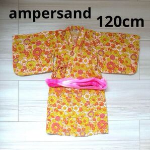【最終値下げ!】アンパサンド キャミソール 浴衣 120cm ampersand & 浴衣 女の子 セパレート 夏祭り 花柄
