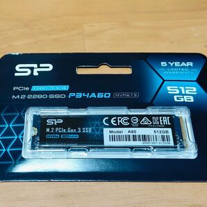 新品未開封 シリコンパワー M.2 SSD PCIe3.0 NVMe SP512GBP34A60M28 512GB A60
