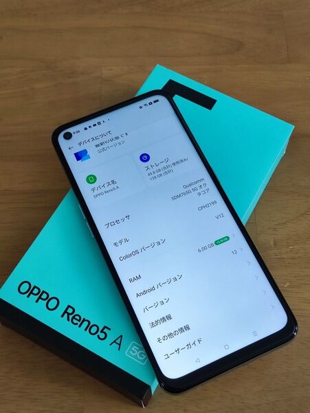 OPPO Reno5 A アイスブルー 6GB/128GB SIMフリー Android オッポ CPH2199 スマートフォン