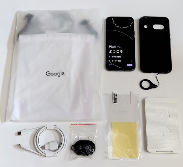 残債なし Simフリー Pixel8a ブラック 本体 ケース フィルム ワイヤレス充電器 他おまけ付き