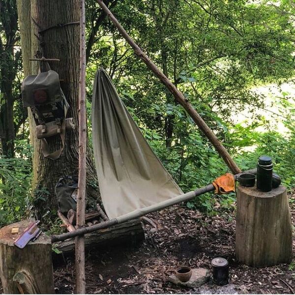 the hidden woodsmen Wilderness Camp Chair ソロキャンプ チェア ブッシュクラフト
