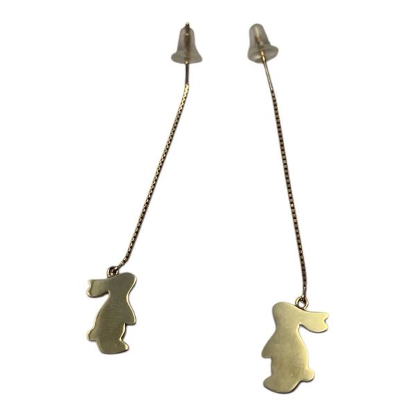 K10 ウサギモチーフピアス アクセサリー
