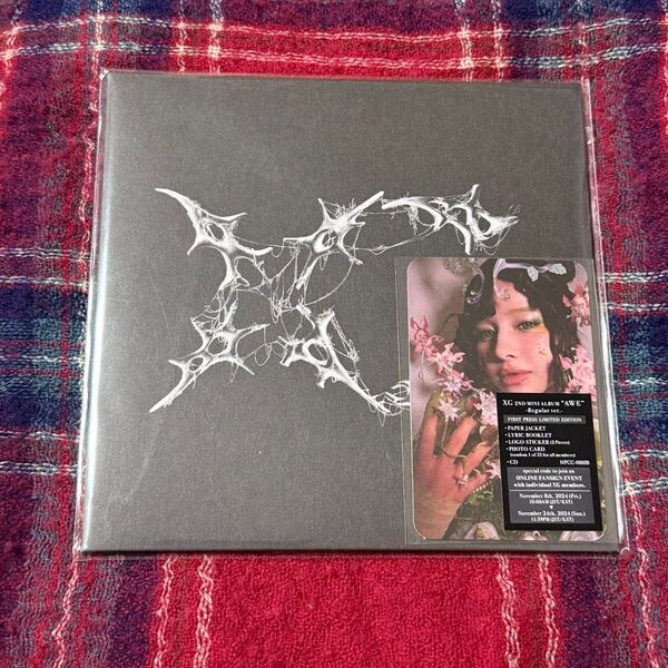 XG AWE CD トレカ、ステッカー入り
