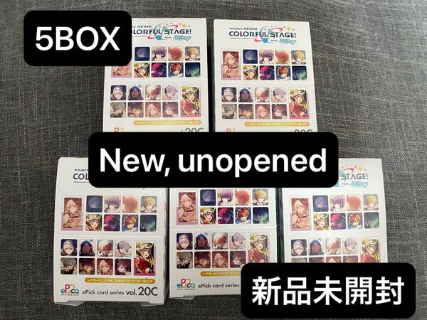 新品5BOX プロジェクトセカイ カラフルステージ!初音ミク カード