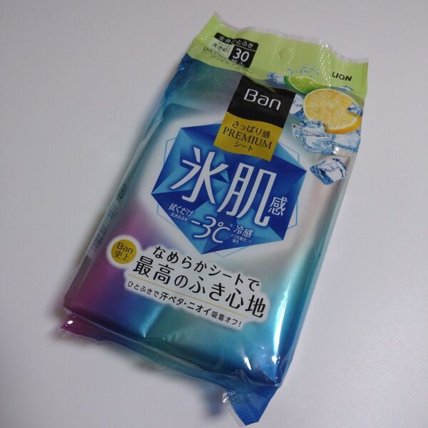 1点 LION Ban さっぱり感 プレミアムシート ひんやりシトラスの香り クールタイプ ボディ用