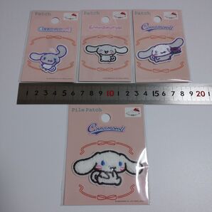 4点 【Seria セリア】Cinnamoroll シナモロールワッペン パイルワッペン サンリオ
