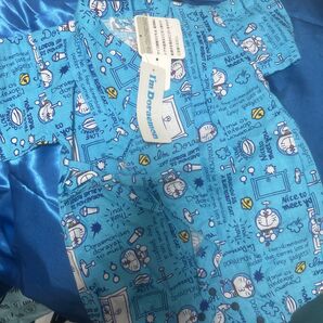 新品70センチ【ドラえもん】ベビー甚平風ベビーオール