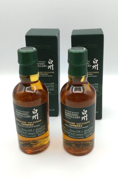 白州蒸溜所限定 サントリー SUNTORY シングルモルトウイスキー 白州 180ml 2本セット