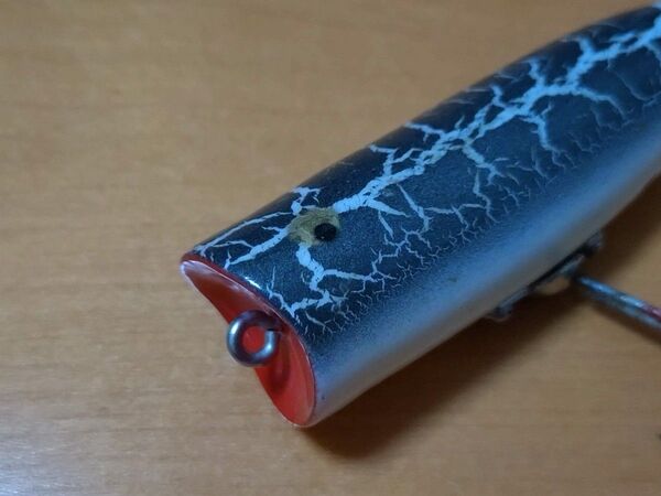 ヘドン チャガースプーク グレークラックルバック オールド heddon chugger spook 縦割れ 吹き目