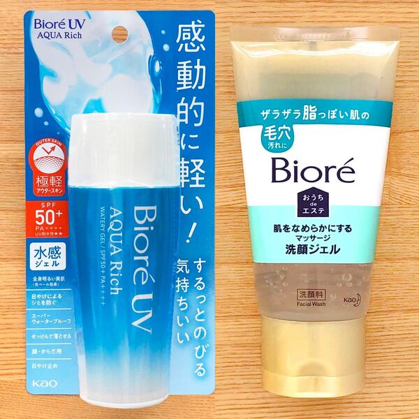 ビオレ おうちdeエステ 洗顔ジェル UV アクアリッチ ウォータリーエッセンス