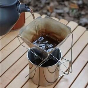 折りたたみ式 コーヒードリッパー キャンプ 登山 調理器具 折り畳み