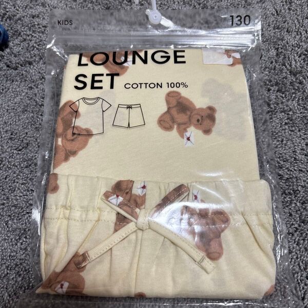 ジーユー キッズ lounge set パジャマ くま