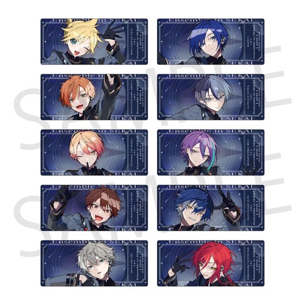【匿名配送】全10種 チケット風カード あんスタ プロセカ
