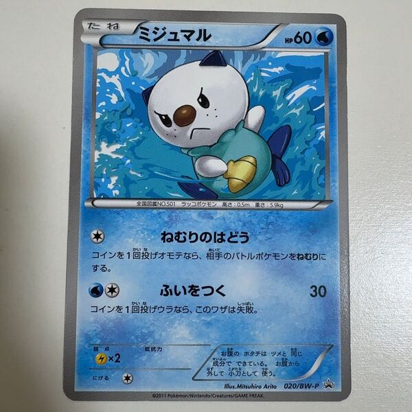 ミジュマル プロモ 020/bw-p ポケモンカード ポケカ