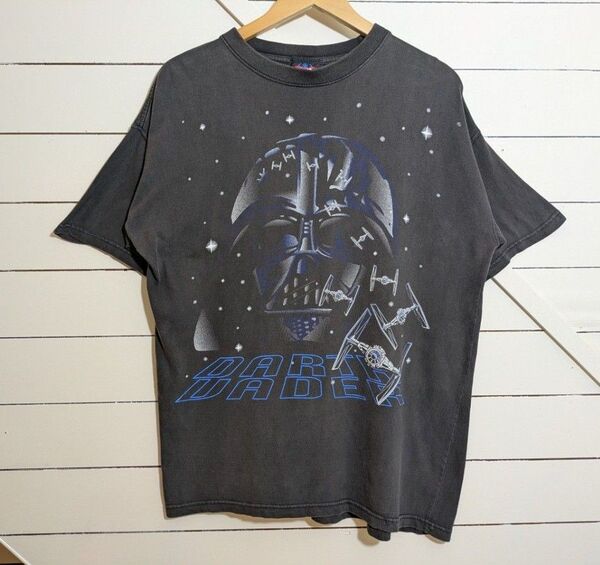 90s STARWARS スターウォーズ ダースベイダー Tシャツ Mサイズ 良フェード
