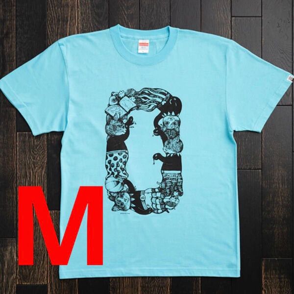 【USED】ボリス雑貨店 ヒグチユウコ Tシャツ「ゼロ」アクアブルー M ギュスターヴくん