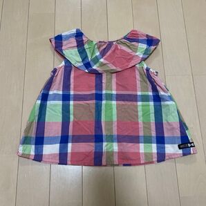BREEZE 子供服 ブリーズワンピース チェック柄100サイズ 女の子 ノースリーブワンピース
