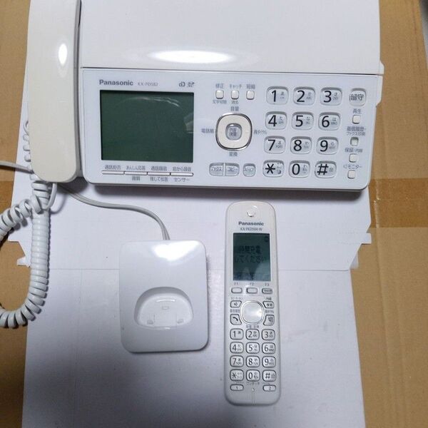 Panasonic ファクシミリ電話機 KX-PD582 KX-FKD504-W 2点セット