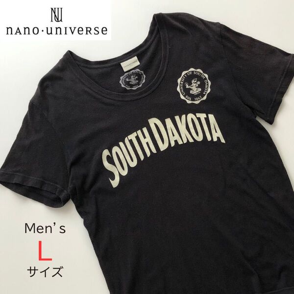 nano universe ナノユニバース 半袖Tシャツ メンズ Lサイズ