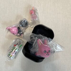 スキズ Stray Kids SKZOO ぷくっとリング ガチャガチャ トゥエッキ 4点セット ポップアップ限定 レトログラス