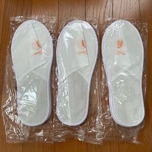 使い捨てスリッパ 3足セット ホテルアメニティ