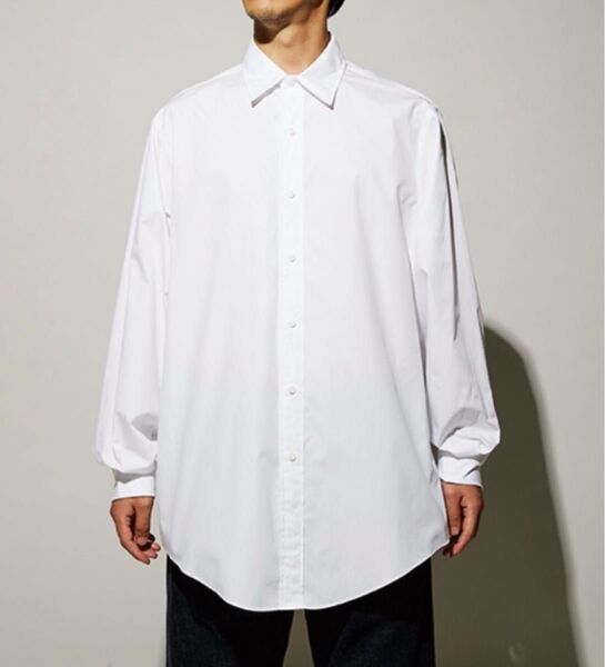 LE 20SS Wide Regular Collar Long-White/3 メンズ 長袖シャツ