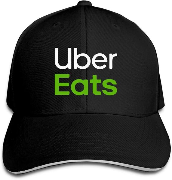 Uber Eats 帽子 調整可能 春夏 軽薄 アウトドア 日よけ野球帽 キャップ ウーバーイーツ