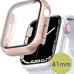 Apple Watch Case 9Hガラスフィルム ガラスケース一体型 防塵落下防止 41mmサイズ