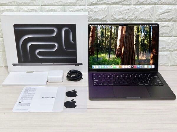 M3Pro MacBookPro 14インチ USキー MRX33J/A メモリ18GB SSD512GB AppleCare+