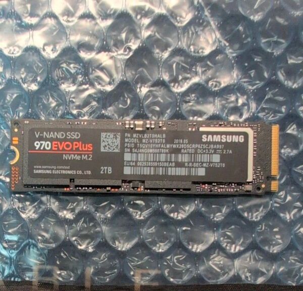 【正常判定品】Samsung SSD 970 EVO Plus 2TB M.2 MNVe SSD