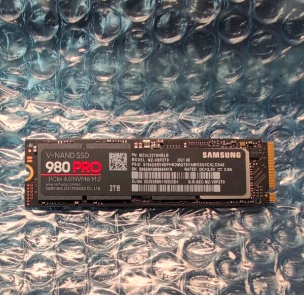 【正常判定品】Samsung SSD 980 PRO 2TB M.2 MNVe SSD