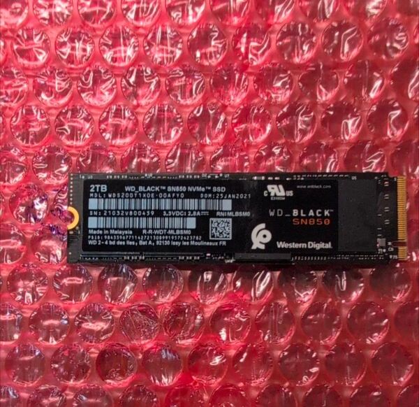 【正常判定品】WD BLACK SN850 2TB M.2 NVMe SSD PCIe gen4