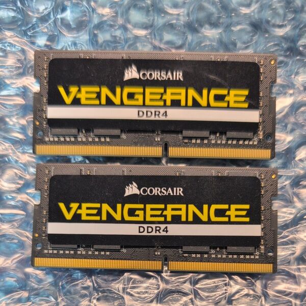 【2枚/計32GB】CORSAIR VENGEANCE 16GB DDR4-2400 SO-DIMM UDIMM ノートPC向け