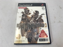 PS2　METAL GEAR SOLID3 SNAKE EATER　メタルギアソリッド３　プレイステーション2　ソフト　中古_画像1