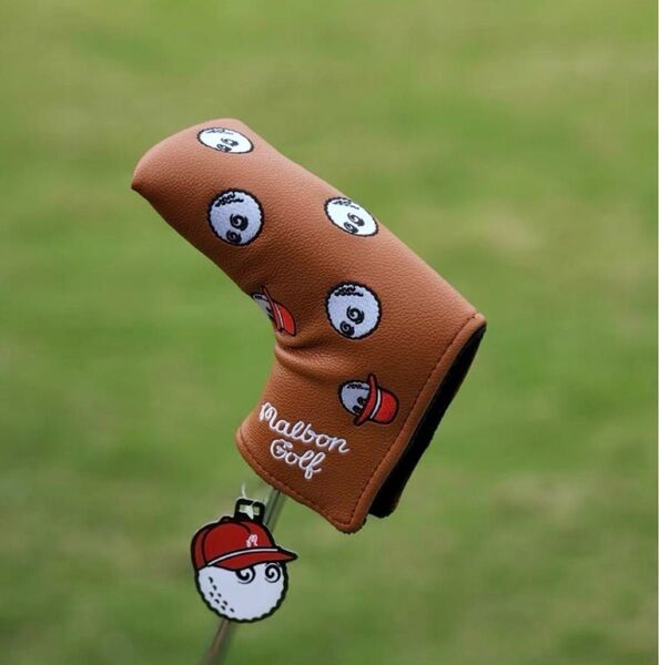 マルボンMalbon Golf ヘッドカバー ブレードタイプ ブラウン