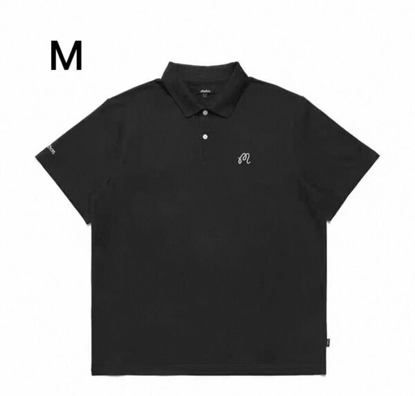即発送 マルボンゴルフ Malbon 半袖 シャツ ポロシャツ M
