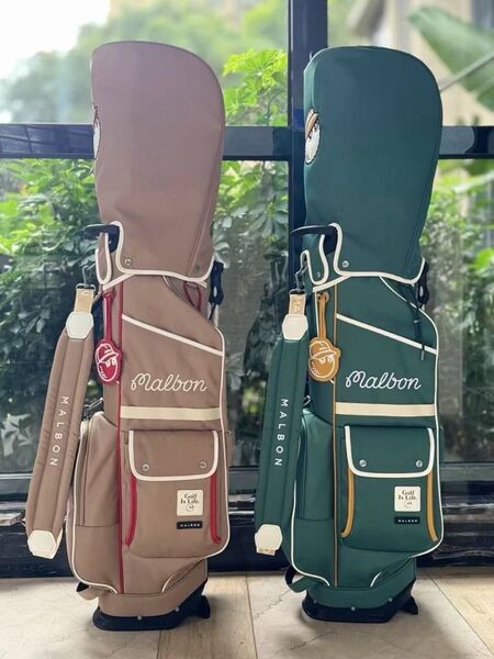 Malbon golf25新作 マルボン ゴルフ キャディバッグ スタンド型軽量