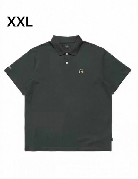 即発送 マルボンゴルフ Malbon 半袖 シャツ ポロシャツ XXL