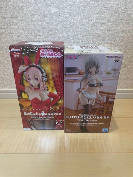 すーぱーそに子 bicute レッドカラーver. 宇崎ちゃんは遊びたい 宇崎月 フィギュア 2点セット