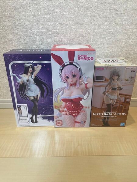 オーバーロード アルベド BiCute Bunnies すーぱーそに子 宇崎ちゃんは遊びたい 宇崎月 フィギュア3点セット