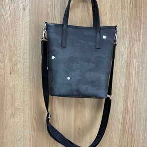 美品☆ GENTIL BANDIT 2WAYトートバッグ PM ブラックカモ