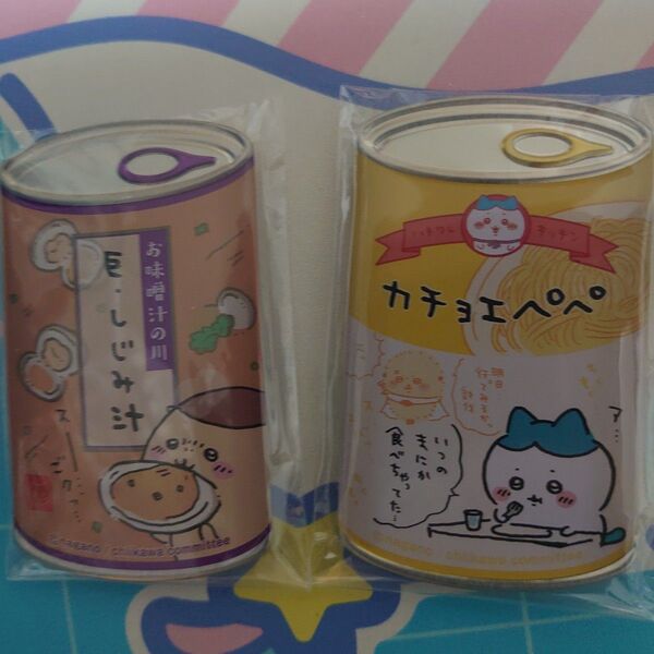ちいかわmitamemo缶バッジ2 巨・しじみ汁&カチョエペペ ハチワレ