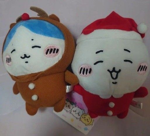ちいかわ ハチワレ サンタ トナカイ ぬいぐるみ クリスマス