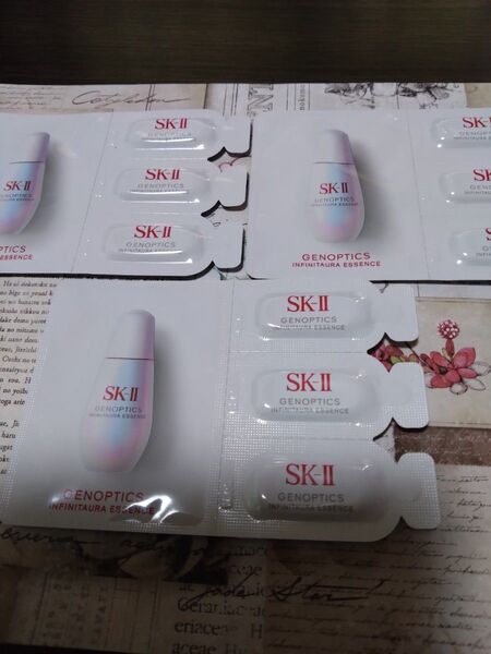 SK-II ジェノプティクス インフィニットオーラ エッセンス サンプル 3セット。